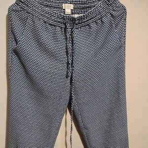 J. Crew Printed Drapey Drawstring Pant